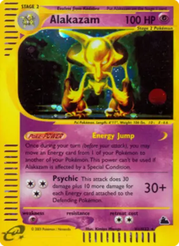 PSA 10 Pokémon Simsala #H1 — Skyridge (2003)