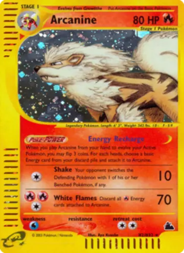 PSA 10 Pokémon Arkani #H2 — Skyridge (2003)