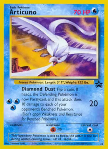 PSA 10 Pokémon Arktos #22 — Wizards Black Star Promos (2000)