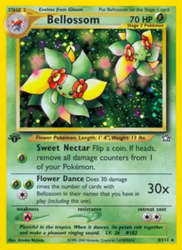 PSA 10 Pokémon Bellossom #3 — Neo Genesis 1st Edition (2000)
