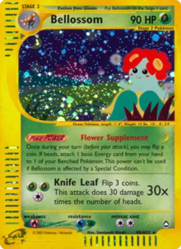 PSA 10 Pokémon Bellossom #H5 — Aquapolis (2003)