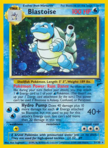 PSA 10 Pokémon Blastoise #2 — Base Set 2 (2000)