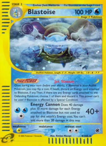 PSA 10 Pokémon Blastoise #4 — Expedition (2002)