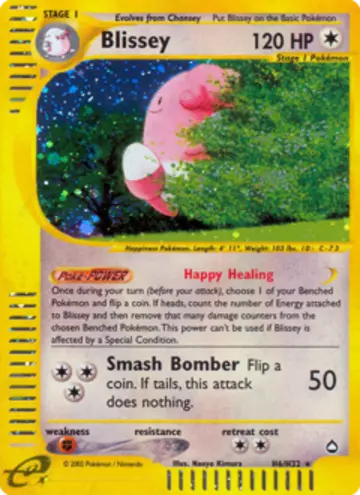 PSA 10 Pokémon Blissey #H6 — Aquapolis (2003)
