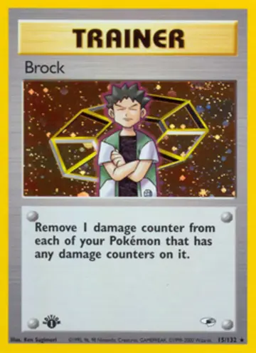 PSA 10 Pokémon Brock #15 — Gym Heroes Unlimited (2000)
