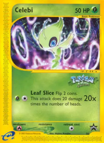 PSA 10 Pokémon Celebi #50 — Wizards Black Star Promos (2002)