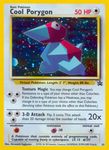 PSA 10 Pokémon Cool Porygon #15 — Wizards Black Star Promos (2000)