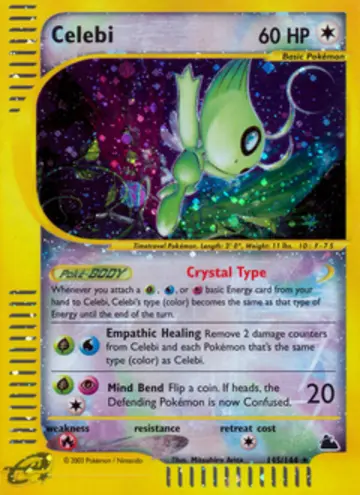PSA 10 Pokémon Kristall Celebi #145 — Skyridge (2003)