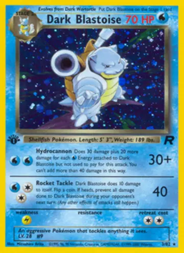 PSA 10 Pokémon Dark Blastoise #3 — Team Rocket Unlimited (2000)