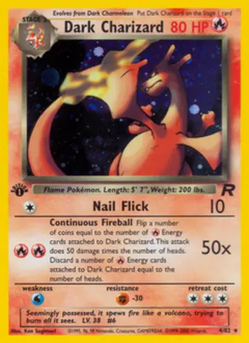 PSA 10 Pokémon Dark Charizard #4 — Team Rocket 1st Edition (2000)