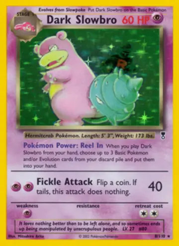 PSA 10 Pokémon Dark Lahmus #8 — Legendary Collection (2002)