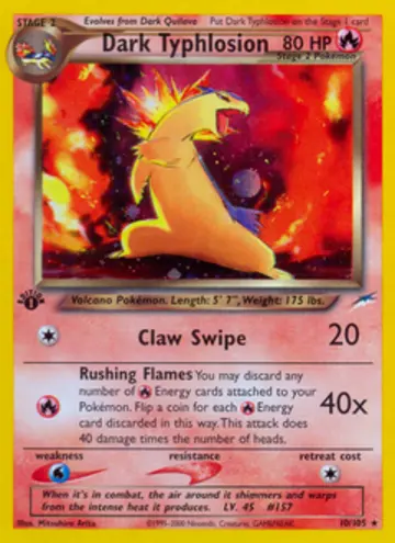 PSA 10 Pokémon Dark Typhlosion #10 — Neo Destiny 1st Edition (2002)