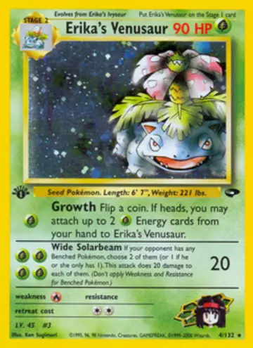 PSA 10 Pokémon Erika's Venusaur #4 — Gym Challenge Unlimited (2000)