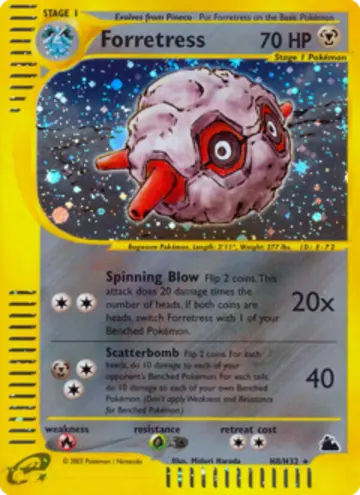 PSA 10 Pokémon Forstellka #H8 — Skyridge (2003)