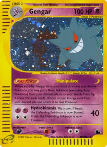 PSA 10 Pokémon Gengar #H9 — Skyridge (2003)