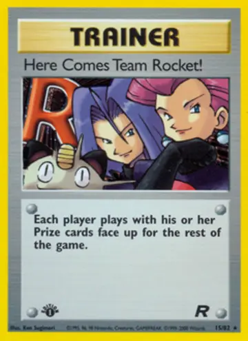 PSA 10 Pokémon Here Comes Team Rocket! #15 — Team Rocket 1st Edition (2000)