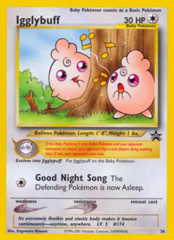 PSA 10 Pokémon Fluffeluff #36 — Wizards Black Star Promos (2001)