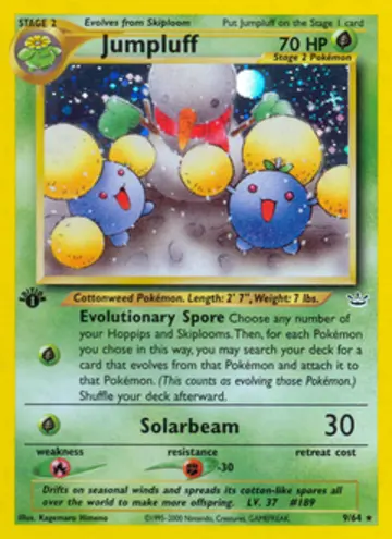 PSA 10 Pokémon Jumpluff #9 — Neo Revelation 1st Edition (2001)