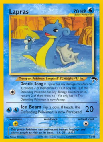PSA 10 Pokémon Lapras #12 — Southern Islands (2001)