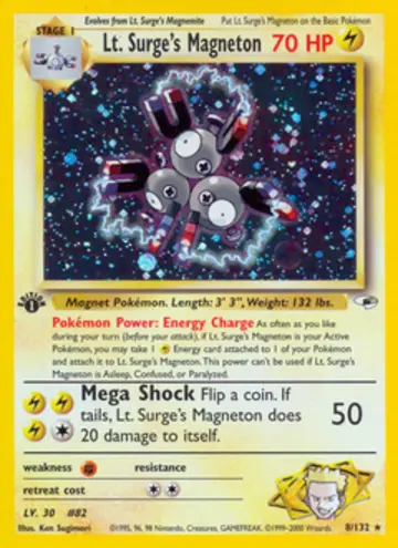 PSA 10 Pokémon Major Bobs Magneton #8 — Gym Heroes 1st Edition (2000)