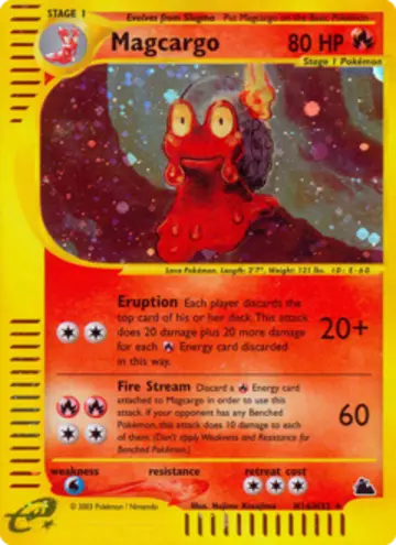 PSA 10 Pokémon Magcargo #H16 — Skyridge (2003)