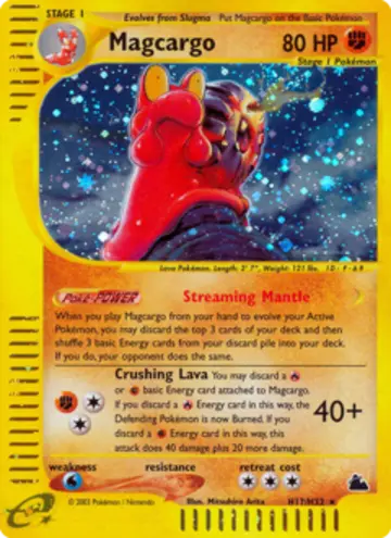 PSA 10 Pokémon Magcargo #H17 — Skyridge (2003)