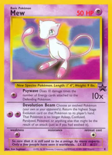 PSA 10 Pokémon Mew #8 — Wizards Black Star Promos (2000)