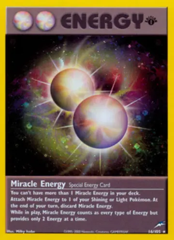 PSA 10 Pokémon Miracle Energy #16 — Neo Destiny 1st Edition (2002)