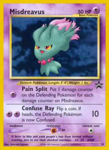 PSA 10 Pokémon Traunfugil #39 — Wizards Black Star Promos (2001)
