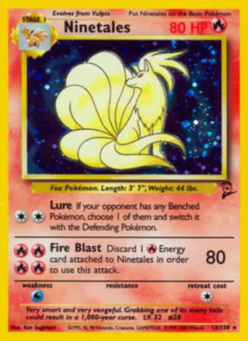 PSA 10 Pokémon Ninetales #13 — Base Set 2 (2000)
