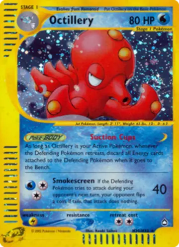 PSA 10 Pokémon Octillery #H20 — Aquapolis (2003)