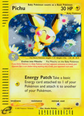 PSA 10 Pokémon Pichu #22 — Expedition (2002)