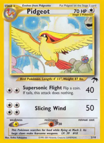 PSA 10 Pokémon Pidgeot #2 — Southern Islands (2001)