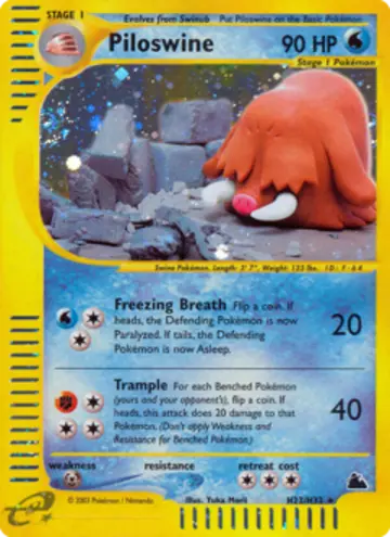 PSA 10 Pokémon Keifel #H22 — Skyridge (2003)