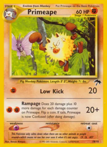 PSA 10 Pokémon Primeape #18 — Southern Islands (2001)
