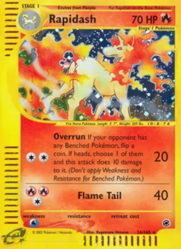 PSA 10 Pokémon Rapidash #26 — Expedition (2002)