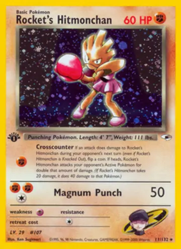 PSA 10 Pokémon Rockets Nockchan #11 — Gym Heroes 1st Edition (2000)