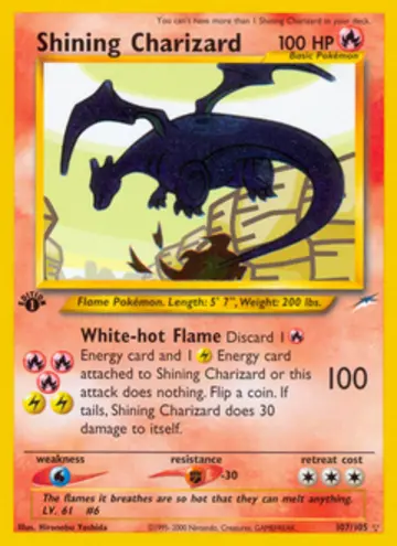 PSA 10 Pokémon Shining Charizard #107 — Neo Destiny 1st Edition (2002)