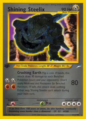PSA 10 Pokémon Shining Steelix #112 — Neo Destiny Unlimited (2002)