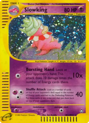 PSA 10 Pokémon Slowking #H22 — Aquapolis (2003)