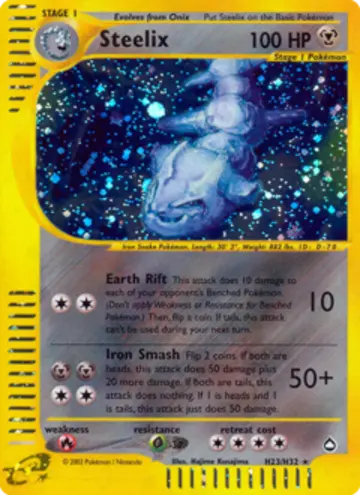 PSA 10 Pokémon Steelix #H23 — Aquapolis (2003)