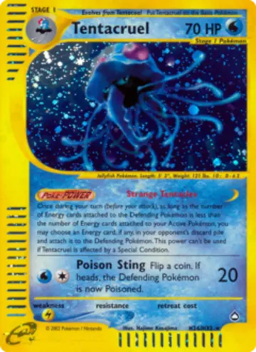 PSA 10 Pokémon Tentacruel #H26 — Aquapolis (2003)