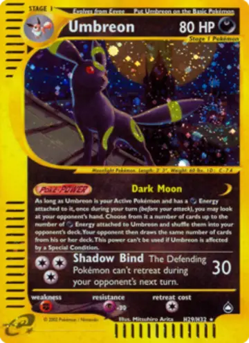 PSA 10 Pokémon Umbreon #H29 — Aquapolis (2003)