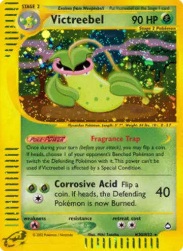 PSA 10 Pokémon Victreebel #H30 — Aquapolis (2003)
